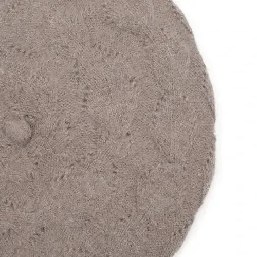 ZLYC French Beret hat, Reversible Solid Color CasModazoneere Knit Warm Beret Cap for Womens Girls - 6