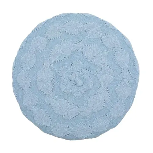 ZLYC French Beret hat, Reversible Solid Color CasModazoneere Knit Warm Beret Cap for Womens Girls - 5