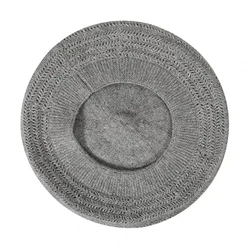 ZLYC French Beret hat, Reversible Solid Color CasModazoneere Knit Warm Beret Cap for Womens Girls - 6