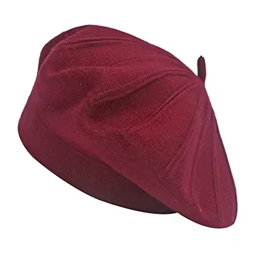 ZLYC French Beret hat, Reversible Solid Color CasModazoneere Knit Warm Beret Cap for Womens Girls - 4