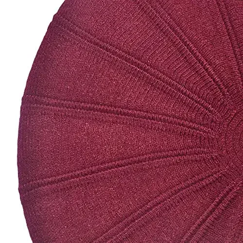 ZLYC French Beret hat, Reversible Solid Color CasModazoneere Knit Warm Beret Cap for Womens Girls - 6