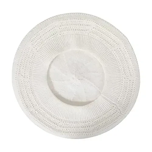 ZLYC French Beret hat, Reversible Solid Color CasModazoneere Knit Warm Beret Cap for Womens Girls - 6