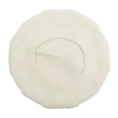 ZLYC French Beret hat, Reversible Solid Color Knit Warm Beret Cap for Womens Girls - 5