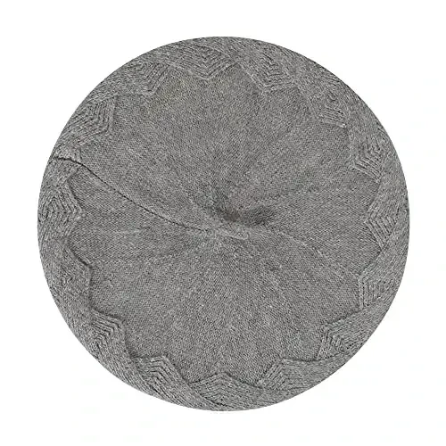 ZLYC French Beret hat, Reversible Solid Color Knit Warm Beret Cap for Womens Girls - 4