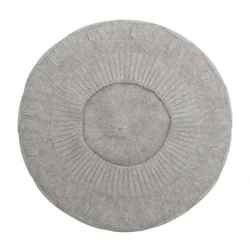 ZLYC French Beret hat, Reversible Solid Color Knit Warm Beret Cap for Womens Girls - 5