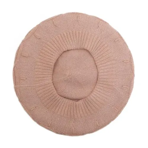 ZLYC French Beret hat, Reversible Solid Color Knit Warm Beret Cap for Womens Girls - 5