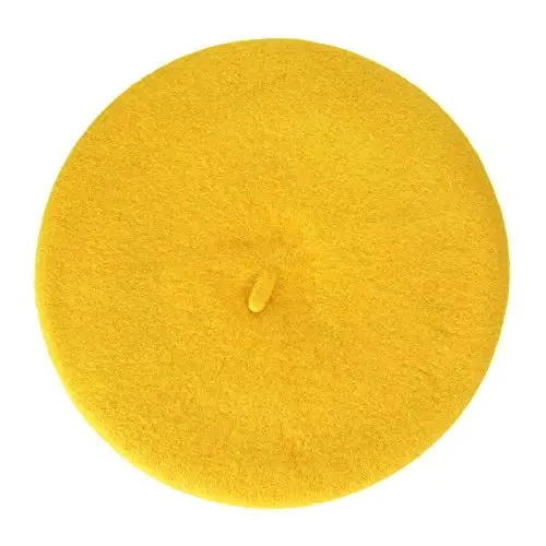 ZLYC Wool French Beret Hat Solid Color Beret Cap for Women Girls - 4