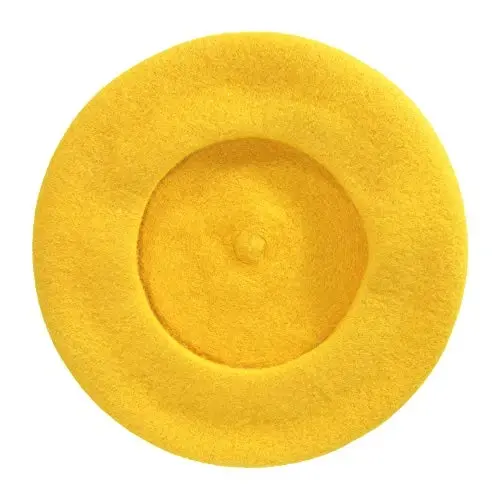 ZLYC Wool French Beret Hat Solid Color Beret Cap for Women Girls - 5