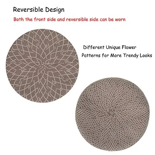 ZLYC Womens French Beret Hat Reversible Knitted Thickened Warm Cap for Ladies Girls - 5