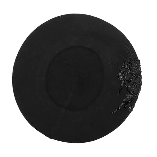 ZLYC Kadın Fransız Bere Şapka Çift Taraflı Örgü Kalınlaştırılmış Sıcak Başlık Hanımlar Kız Çocuklar için - ZLYC