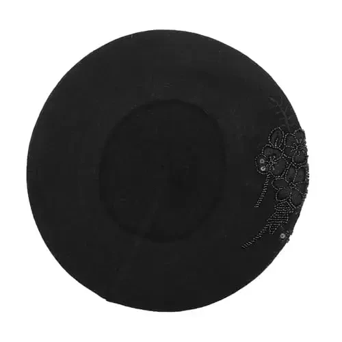 ZLYC Womens French Beret Hat Reversible Knitted Thickened Warm Cap for Ladies Girls - 4