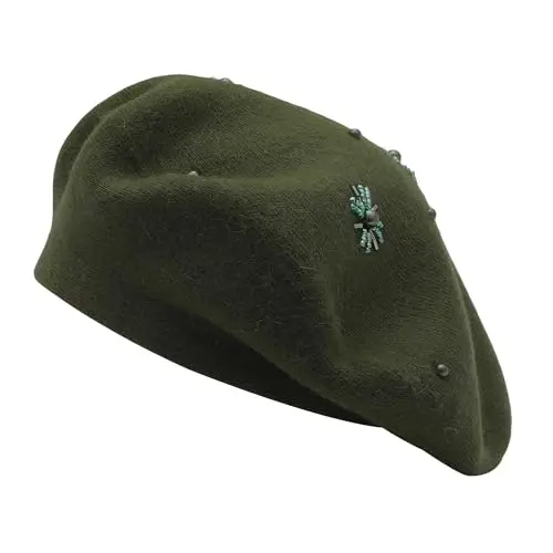 ZLYC Kadın Fransız Bere Şapka Çift Taraflı Örgü Kalınlaştırılmış Sıcak Bere Kadın Kız Çocuklar için - 5