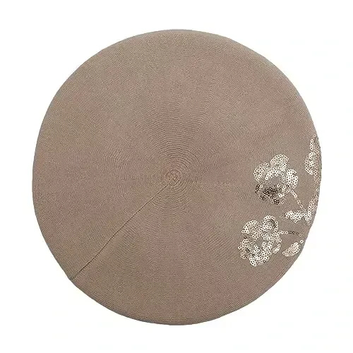 ZLYC Womens French Beret Hat Reversible Knitted Thickened Warm Cap for Ladies Girls - 4