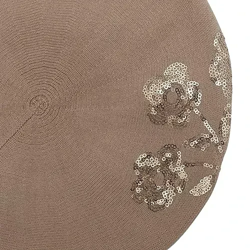 ZLYC Womens French Beret Hat Reversible Knitted Thickened Warm Cap for Ladies Girls - 6