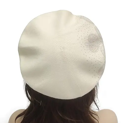 ZLYC Womens French Beret Hat Reversible Knitted Thickened Warm Cap for Ladies Girls - 3