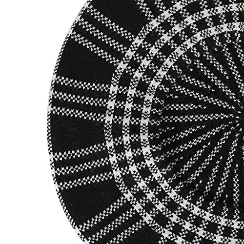 ZLYC Womens French Beret Hat Reversible Knitted Thickened Warm Cap for Ladies Girls - 7