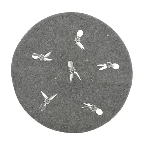 ZLYC Womens French Beret Hat Reversible Knitted Thickened Warm Cap for Ladies Girls 