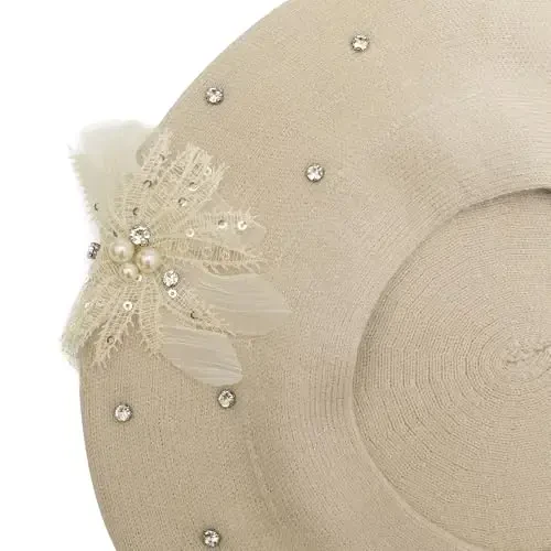 ZLYC Womens French Beret hat, Reversible Solid Color Mosaic Warm Beret Cap for Girls - 4