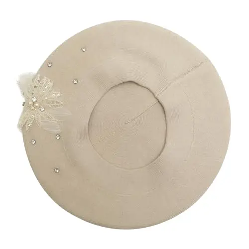 ZLYC Womens French Beret hat, Reversible Solid Color CasModazoneere Mosaic Warm Beret Cap for Girls - 6