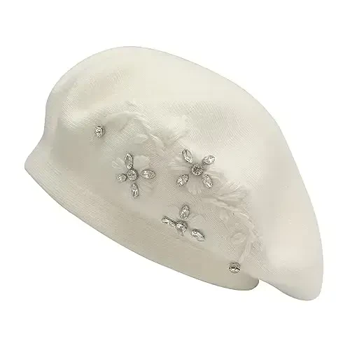 ZLYC Womens French Beret hat, Reversible Solid Color CasModazoneere Mosaic Warm Beret Cap for Girls 