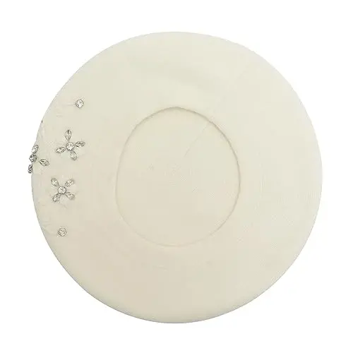 ZLYC Womens French Beret hat, Reversible Solid Color CasModazoneere Mosaic Warm Beret Cap for Girls - 4