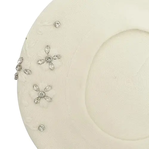 ZLYC Womens French Beret hat, Reversible Solid Color CasModazoneere Mosaic Warm Beret Cap for Girls - 6