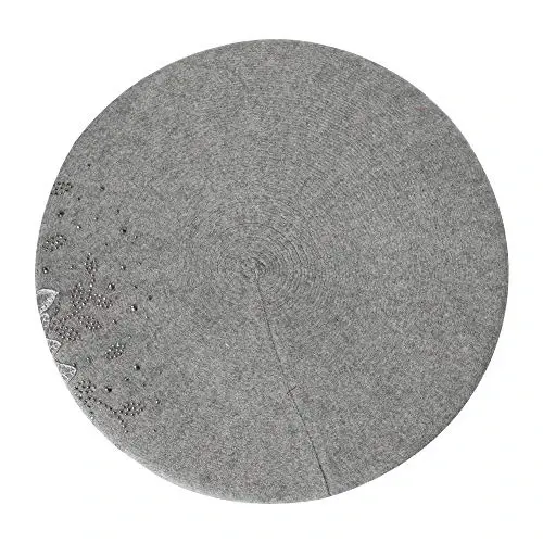 ZLYC Womens French Beret hat, Reversible Solid Color Mosaic Warm Beret Cap for Girls - 4