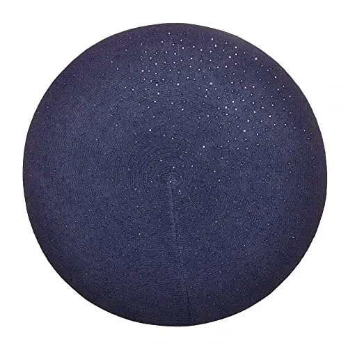 ZLYC Womens French Beret hat, Reversible Solid Color Mosaic Warm Beret Cap for Girls - 4