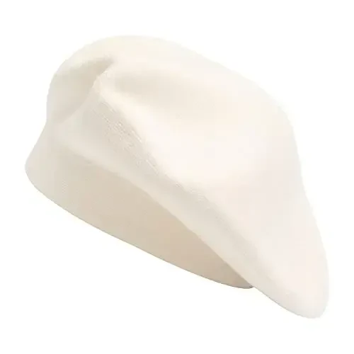 ZLYC Womens French Beret hat, Reversible Solid Color CasModazoneere Mosaic Warm Beret Cap for Girls 