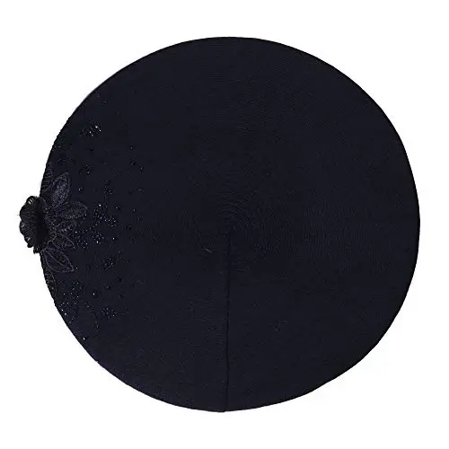 ZLYC Womens French Beret hat, Reversible Solid Color Mosaic Warm Beret Cap for Girls - 4