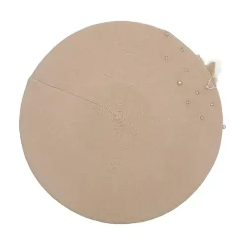 ZLYC Womens French Beret hat, Reversible Solid Color CasModazoneere Mosaic Warm Beret Cap for Girls - 6