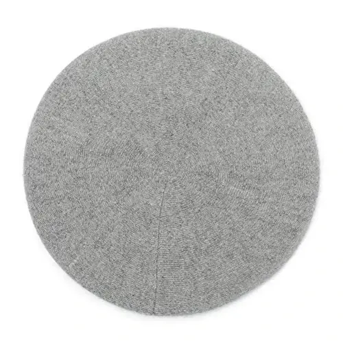 ZLYC Womens French Beret hat, Reversible Solid Color Mosaic Warm Beret Cap for Girls - 4