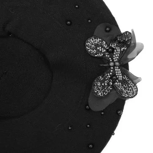 ZLYC Womens French Beret hat, Reversible Solid Color Mosaic Warm Beret Cap for Girls - 5