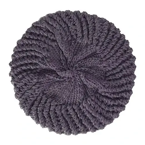 ZLYC Women Wool French Beret Hat for Women Winter Knitted Berets Artist Cap - 4