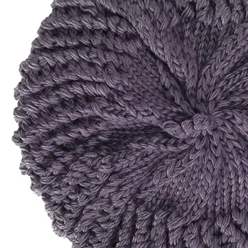 ZLYC Women Wool French Beret Hat for Women Winter Knitted Berets Artist Cap - 6