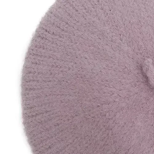ZLYC Women Wool French Beret Hat for Women Winter Knitted Berets Artist Cap - 6