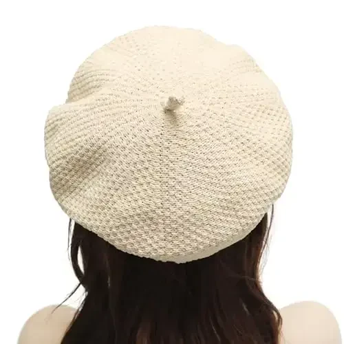 ZLYC Women Wool French Beret Hat for Women Winter Knitted Berets Artist Cap - 3