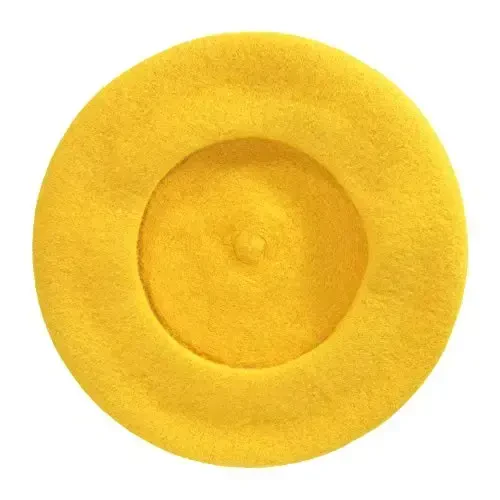 ZLYC Wool French Beret Hat Solid Color Beret Cap for Women Girls - 5