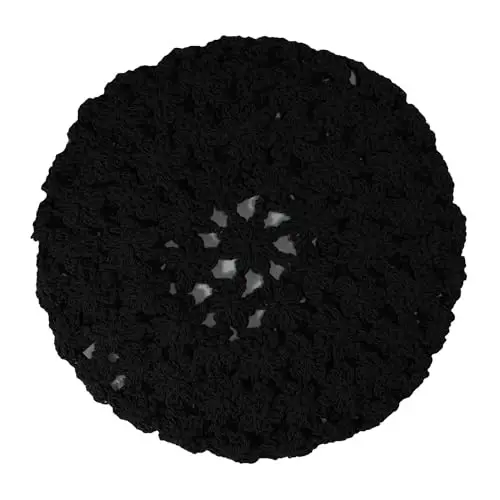 ZLYC Women Cotton Slouchy Crochet Beret Handmade Cutout Floral Beanie Hat - 6