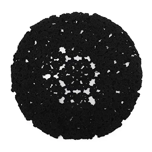ZLYC Women Cotton Slouchy Crochet Beret Handmade Cutout Floral Beanie Hat - 5