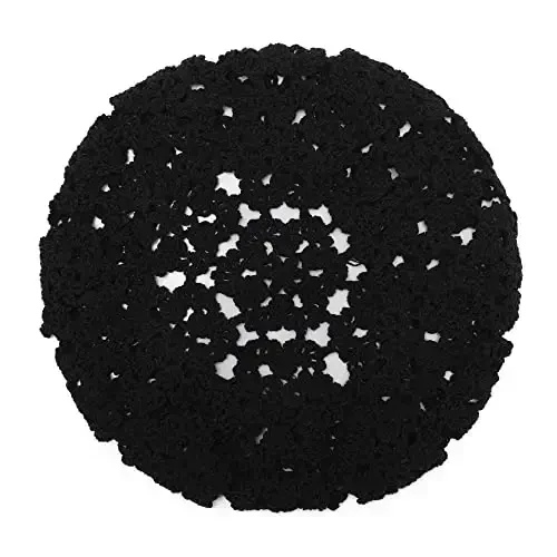 ZLYC Women Cotton Slouchy Crochet Beret Handmade Cutout Floral Beanie Hat - 5