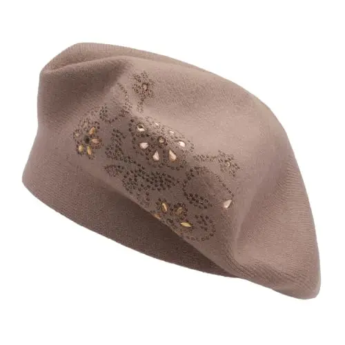 ZLYC Women French Beret Hat Reversible Knit Thickened Warm Artist Cap | Soft dense, timeless parisian vintage aesthetic, daily outfits matching, café gallery weekend stroll, autumn holiday party - 1