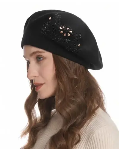 ZLYC Women French Beret Hat Reversible Knit Thickened Warm Artist Cap | Soft dense, timeless parisian vintage aesthetic, daily outfits matching, café gallery weekend stroll, autumn holiday party - 3