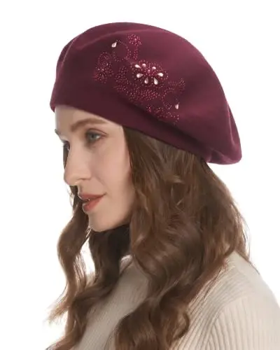 ZLYC Women French Beret Hat Reversible Knit Thickened Warm Artist Cap | Soft dense, timeless parisian vintage aesthetic, daily outfits matching, café gallery weekend stroll, autumn holiday party - 3