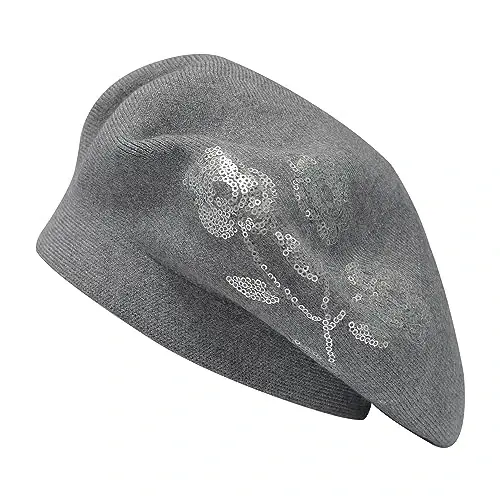 ZLYC Women French Beret Hat Reversible Knit Thickened Warm Artist Cap | Soft dense, timeless parisian vintage aesthetic, daily outfits matching, café gallery weekend stroll, autumn holiday party - 1