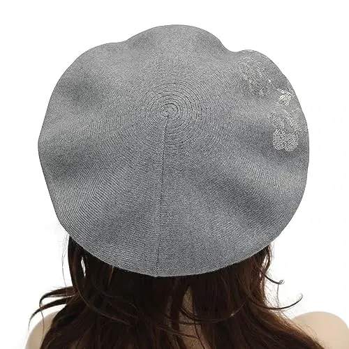 ZLYC Women French Beret Hat Reversible Knit Thickened Warm Artist Cap | Soft dense, timeless parisian vintage aesthetic, daily outfits matching, café gallery weekend stroll, autumn holiday party - 3