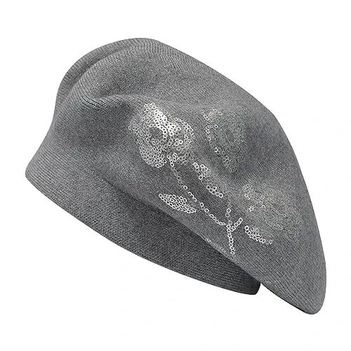 ZLYC Women French Beret Hat Reversible Knit Thickened Warm Artist Cap | Soft dense, timeless parisian vintage aesthetic, daily outfits matching, café gallery weekend stroll, autumn holiday party - ZLYC