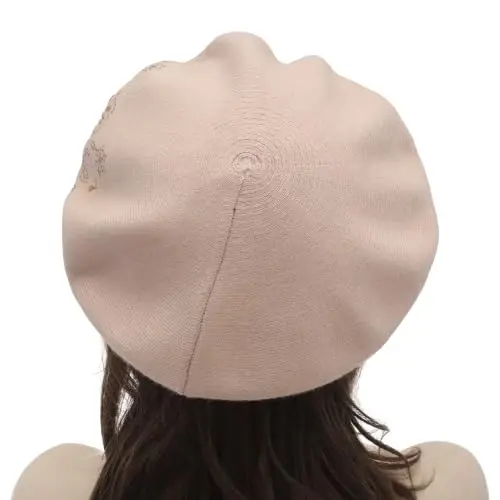 ZLYC Women French Beret Hat Reversible Knit Thickened Warm Artist Cap | Soft dense, timeless parisian vintage aesthetic, daily outfits matching, café gallery weekend stroll, autumn holiday party - 3