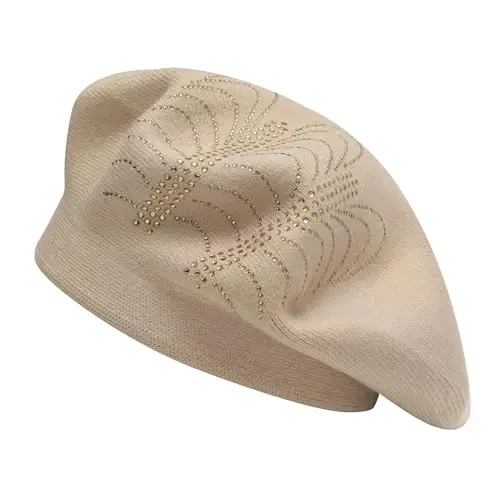 ZLYC Women French Beret Hat Reversible Knit Thickened Warm Artist Cap | Soft dense, timeless parisian vintage aesthetic, daily outfits matching, café gallery weekend stroll, autumn holiday party - 5