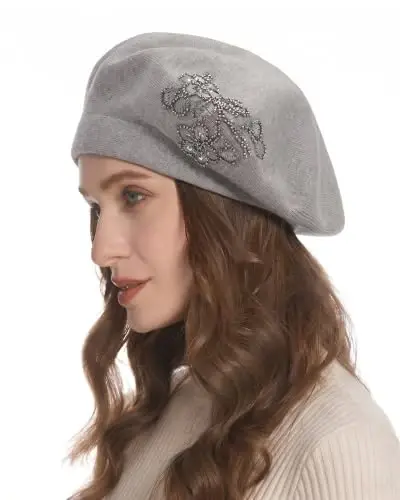 ZLYC Women French Beret Hat Reversible Knit Thickened Warm Artist Cap | Soft dense, timeless parisian vintage aesthetic, daily outfits matching, café gallery weekend stroll, autumn holiday party - 3